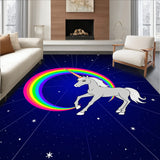 Legendary Beast Trotting Beneath Glowing Astral Arc Journey (Blue)