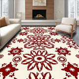 Snowflake Medallion with Festive Holiday Motifs(Red)