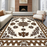 Vintage Botanical Acanthus Leaf Medallion Tapestry(Brown)