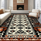 Vibrant Graphic Trellis Motif(Black)