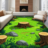 Joyful Cartoonish Scene(Green)