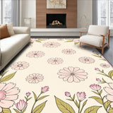 Whimsical Fairy Tale Garden Bloom Design Accent with Floral Charm(Beige)