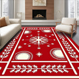 Holiday Decorative Featuring Classic Seasonal Emblems(Red)