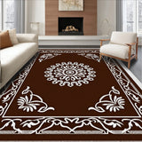 Medallion with Ornate Interlocking Petal Details(Brown)
