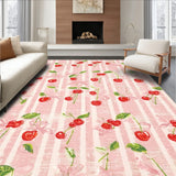 Blush Bow Tie and Cherry Cluster Runner Mat(Pink)