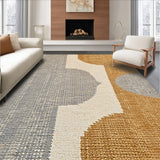 Ultra Soft Area Rug, Non Slip, Stain Resistant, Washable Area Rugs for Living Room, Bedroom, Antelope Print Oushak(Beige)