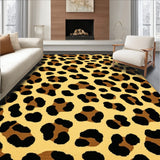 Patio Leopard Print Design Non Shedding(Beige)