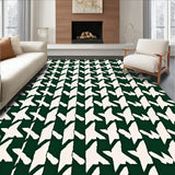 Christmas Houndstooth Area Holiday(Green)