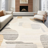 Elegant Area Featuring Subtle Beige Tones and Abstract(Beige)