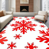 Festive Snowflake Holiday Celebration Accent(Red)