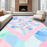 Celestial Fade Interlocking and Watercolor Patchwork (Pink)