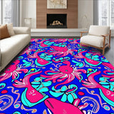 Hawaiian Reef Life Mythical Creatures Mosaic Design(Pink)