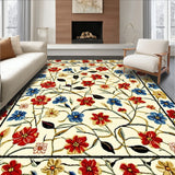 Beige Entrance Area with Vibrant Spring Flower(White)