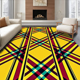 Winter Tartan Plaid Featuring Traditional Scottish Crosshatch Motifs(Yellow)