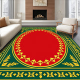 Elegant Semi Circular with Bell Motif and Leafy Filigree(Red)