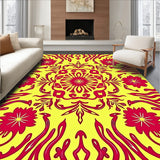 Heat Boho Flower Power Distressed Vintage Floor(Yellow)