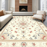 Elegant Area Classic Medallion Design in Cream and Gentle Beige Tones(Beige)