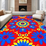 Starburst Mosaic with Whimsical Festive Details(Red)