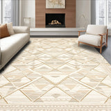 Boho Neutral Geometric Area Farmhouse Inspired Floor(Beige)