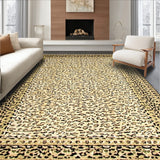 Dynamic Wild Animal Fabric Be Strong Beige Leopard Print Area(Beige)