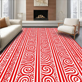 Festive Cane Swirl Plush(Red)