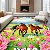 Galloping Equestrian Countryside Floral Arrangement(Pink)