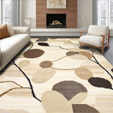 Beige Brown Patterned Area(Beige)