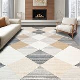 Diamond Dream Area Greyish Beige White(Beige)