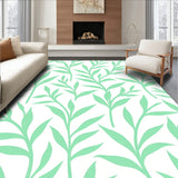 Modern Botanical Vine Composition with Flowing Leaf and Subtle Gradients (Green) - ODIKA