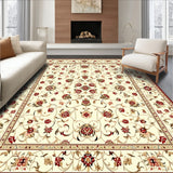 Elegant Medallion Non Slip Pet & Kid Proof Effortless Maintenance(Beige)