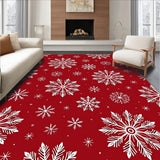 Enchanted Wonderland Snowy Blossom Elegant Yuletide Ornament(Red)