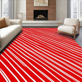 Holiday Ribbon Interlocking Pinstripe Decorative Accent(Red)