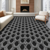 Modern Hexagonal Honeycomb Design with Interlocking Cells(Gray)