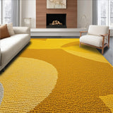 Ultra Soft Area Rug, Non Slip, Stain Resistant, Washable Area Rugs for Living Room, Bedroom, Modern Abstract Soft Living Room Rug(Yellow)