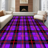 Plaid Tartan Design Featuring Crisp Intersecting Bands(Purple)