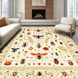 Boho Insect Print Beige Area(Beige)