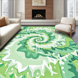 Celestial Spiral Design Featuring Ethereal Clouds and Whispering Vortexes (Green)