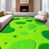Ultra Soft Area Rug, Non Slip, Stain Resistant, Washable Area Rugs for Living Room, Bedroom, Irregular Shaped Cartoon Bedroom Carpet for Kids(Green)