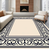 Artisan Crest Interlocking Chevron and Baroque Fretwork (Beige) - ODIKA