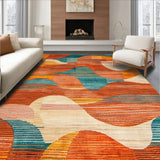 Stylish Contemporary Ink Wash Art(Orange)