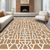 Ethereal Labyrinth Mosaic Artistry Handwoven Inspired(Brown)