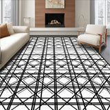 Holiday Gingham Decorative With Crisscross Grid(Black)