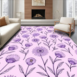 Blooming Garden Botanical Floral Meadow Design (Pink)