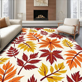 Cascading Leaves Artisan Crafted Botanical Display(Orange)