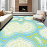 Celestial Cloudburst Abstract Motif with Gradient Swirls(Blue)