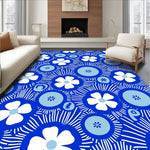 Exquisite Petal Cascade Symmetrical Hallway Embellishment (Blue) - ODIKA