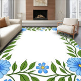 Enchanting Blossom Meadow Artistic Framework Composition(Blue)