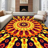 Vibrant Kaleidoscope Burst Eclectic Artistry Handwoven (Yellow)