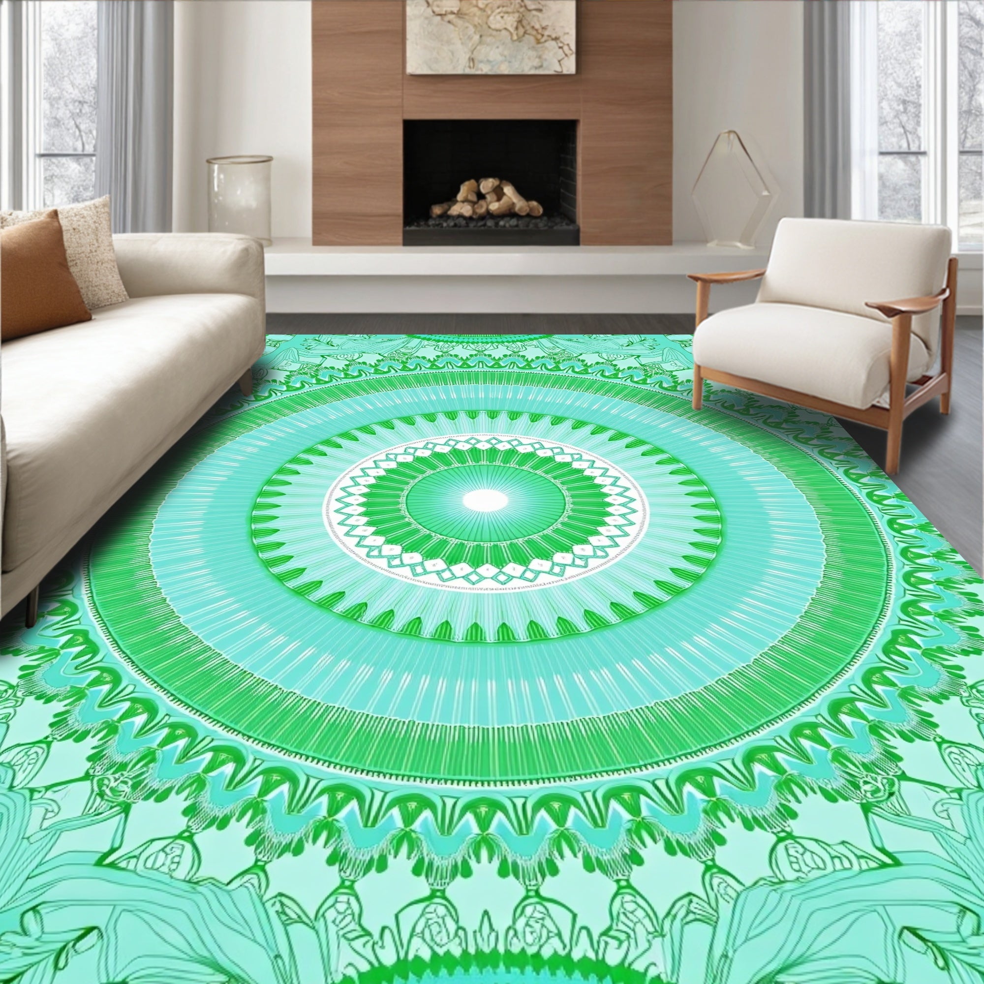 Celestial Reverie Starburst Interlocking Motif (Turquoise) - ODIKA