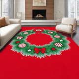 Joyful Pinecone Wreath Celebration Seasonal Accent(Red)